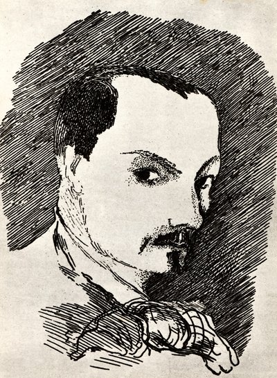 Charles Baudelaire 1821-1867 autorstwa Henri de Toulouse Lautrec