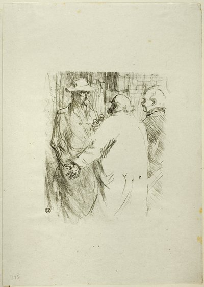Clemenceau w Busku, z Au Pied du Sinaï autorstwa Henri de Toulouse-Lautrec