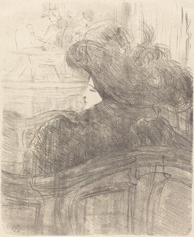 Cleo de Merode, 1896. autorstwa Henri de Toulouse Lautrec