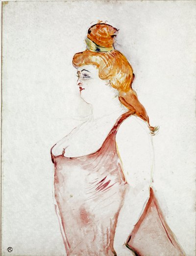 Cocyte w „Pięknej Helenie””. Rysunek Henri de Toulouse-Lautreca (Toulouse Lautrec autorstwa Henri de Toulouse Lautrec