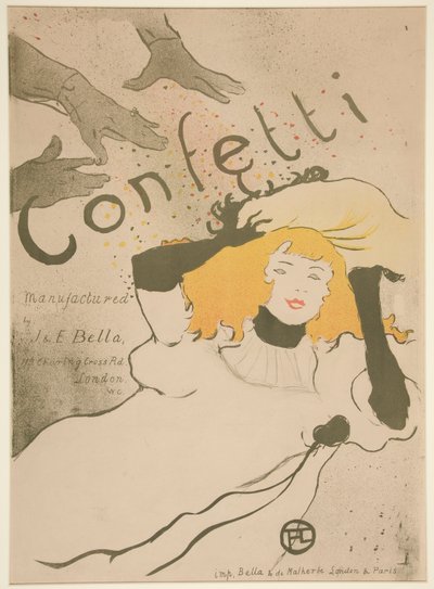 Konfetti autorstwa Henri de Toulouse Lautrec