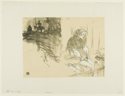 Pokrowiec na Les Courtes Joys autorstwa Henri de Toulouse Lautrec