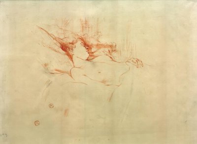 Spać autorstwa Henri de Toulouse Lautrec