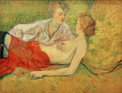 Dwóch przyjaciół autorstwa Henri de Toulouse Lautrec