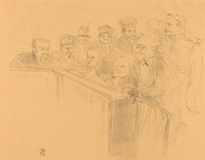 Osadzanie Dupas autorstwa Henri de Toulouse Lautrec