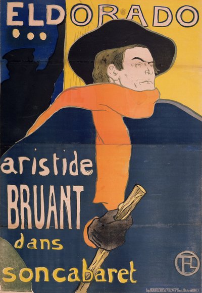 Eldorado: Aristide Bruant, 1892 von Henri de Toulouse Lautrec