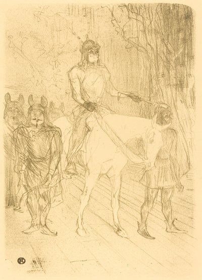 Wejście Brasseur w "Chilperic" autorstwa Henri de Toulouse Lautrec