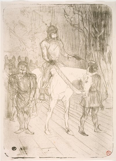 Wejście do Brasseur w Chilpéric autorstwa Henri de Toulouse-Lautrec