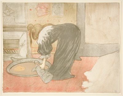 Femme au tub (Kobieta w wannie), z serii Elles autorstwa Henri de Toulouse Lautrec