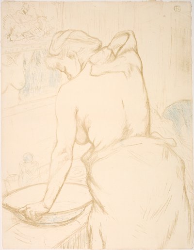 Kobieta myjąca się, toaleta autorstwa Henri de Toulouse-Lautrec