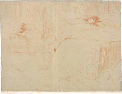 Kobieta na plecach, zmęczenie autorstwa Henri de Toulouse Lautrec