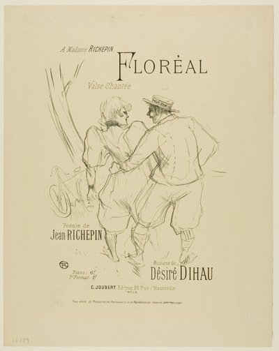 Floréal, z Melodii Désiré Dihau autorstwa Henri de Toulouse Lautrec