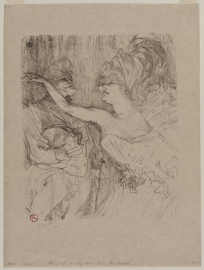 Guy i Mealy w „Paris qui Marche” autorstwa Henri de Toulouse-Lautrec