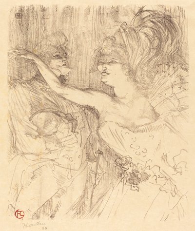 Guy i Mealy spacerują po Paryżu Guy i Mealy spacerują po Paryżu, 1898. autorstwa Henri de Toulouse Lautrec