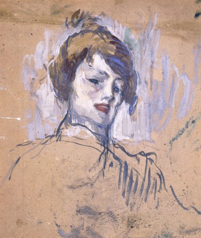 Głowa kobiety, 1896 autorstwa Henri de Toulouse Lautrec