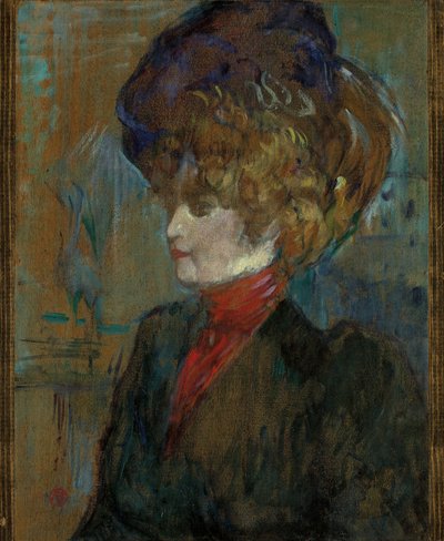 Głowa angielskiej damy; Głowa Angielki, 1898 autorstwa Henri de Toulouse Lautrec