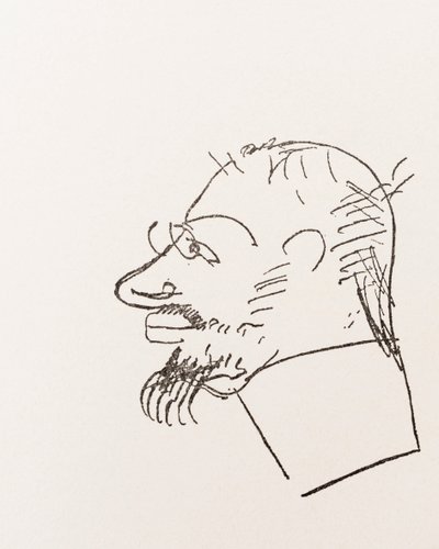 Henri Toulouse-Lautrec. Autoportret. autorstwa Henri de Toulouse Lautrec