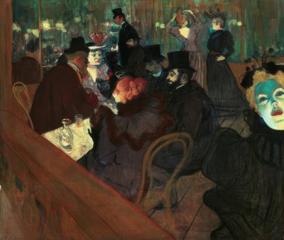 Im Moulin Rouge autorstwa Henri de Toulouse Lautrec