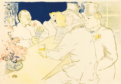 Bar irlandzki i amerykański, rue Royale autorstwa Henri de Toulouse Lautrec