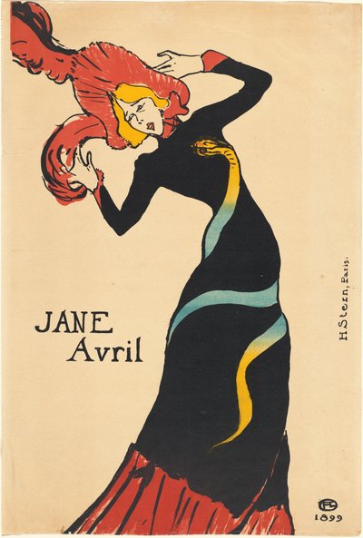 Jane Avril autorstwa Henri de Toulouse Lautrec