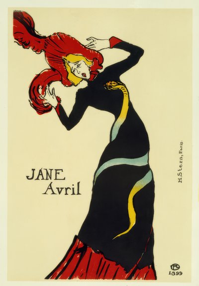 Jane Avril autorstwa Henri de Toulouse Lautrec