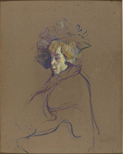 Jane Avril, 1892. autorstwa Henri de Toulouse Lautrec