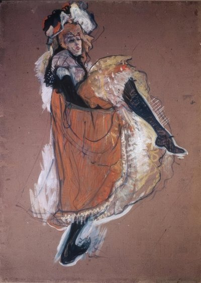 Taniec Jane Avril autorstwa Henri de Toulouse Lautrec