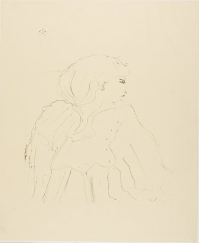 Jane Hading, z Trzynastu Litografii autorstwa Henri de Toulouse-Lautrec