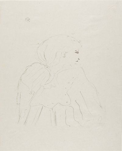 Jane Hading, z Treize Lithographies autorstwa Henri de Toulouse-Lautrec