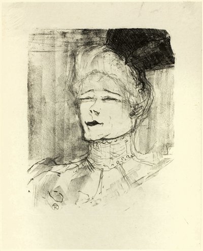 Jeanne Granier, z Treize Litographies autorstwa Henri de Toulouse-Lautrec