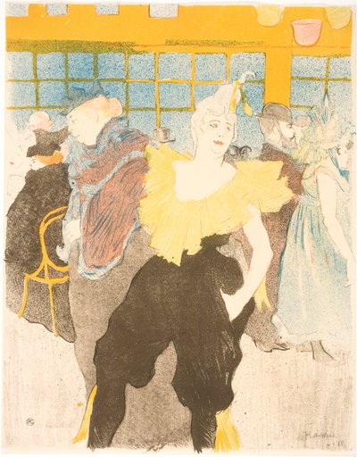Błazen w Moulin Rouge autorstwa Henri de Toulouse-Lautrec