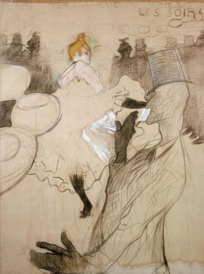 La Goulue i Valentin bez kości autorstwa Henri de Toulouse Lautrec