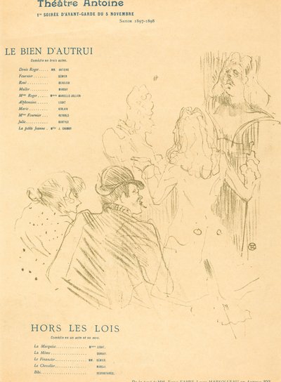 Dobro Innych; Banici autorstwa Henri de Toulouse Lautrec