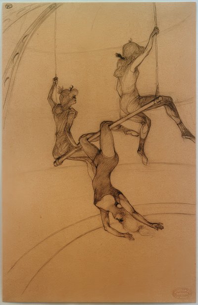 Latający trapez autorstwa Henri de Toulouse Lautrec