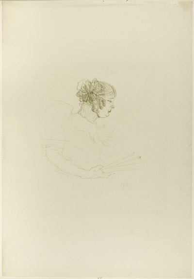 Luce Myres, w profilu autorstwa Henri de Toulouse Lautrec
