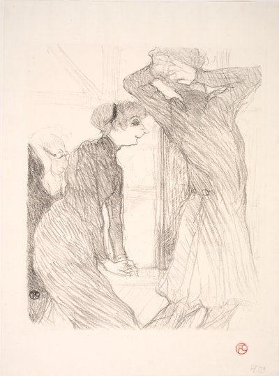 Lugné Poë i Berthe Bady w Beyond Human Forces autorstwa Henri de Toulouse Lautrec