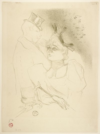 Panna Pożyczkodawca i Baron autorstwa Henri de Toulouse-Lautrec