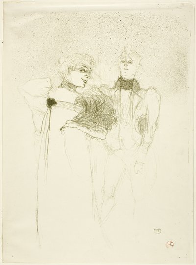 Mademoiselle Lender, w Madam Satan autorstwa Henri de Toulouse-Lautrec