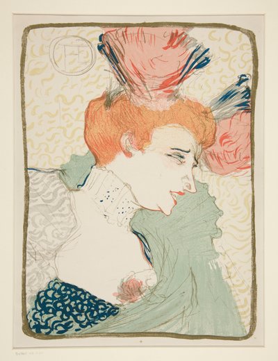 Miss Marcelle Lender, biust (Popiersie panny Marcelle Lender) autorstwa Henri de Toulouse-Lautrec
