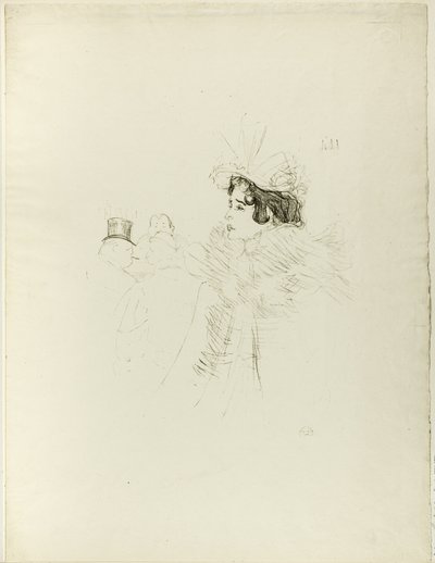 Miss May Belfort w barze Achille autorstwa Henri de Toulouse Lautrec