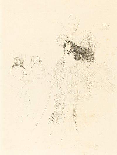 Miss May Belfort w barze irlandzkim i amerykańskim, rue Royale (Miss Belfort Belfort w barze irlandzkim i amerykańskim, Rue Royale) autorstwa Henri de Toulouse Lautrec