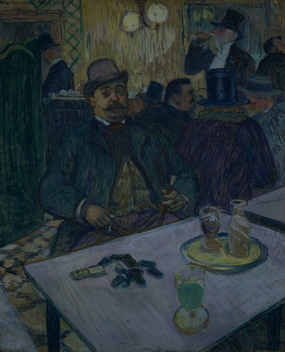 Monsieur Boileau w kawiarni, 1893. autorstwa Henri de Toulouse Lautrec