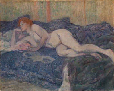 Akt leżący na kanapie autorstwa Henri de Toulouse-Lautrec