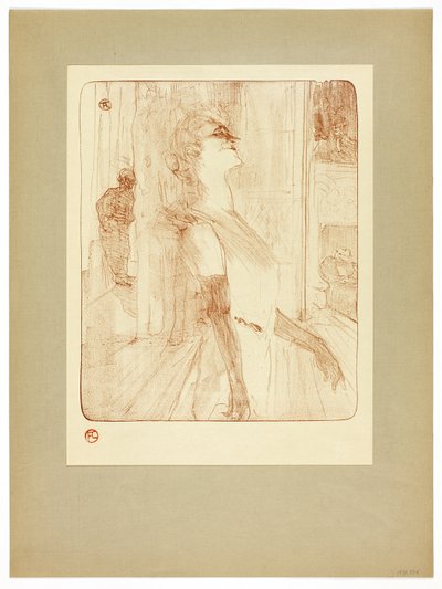 Na scenie pierwszy talerz od Yvette Guilbert autorstwa Henri de Toulouse-Lautrec