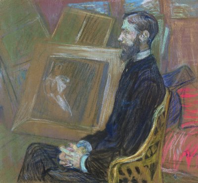 Portret M. Georges Henri Manuel, 1891 (pastel na płycie) autorstwa Henri de Toulouse Lautrec