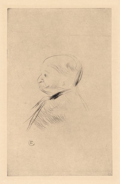 Portret mężczyzny autorstwa Henri de Toulouse Lautrec