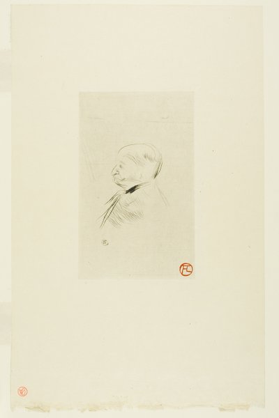 Portret mężczyzny autorstwa Henri de Toulouse Lautrec
