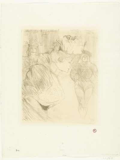 Portret aktorki Marcelle Lender kłaniającej się publiczności Pozdrawiam pożyczkodawcę autorstwa Henri de Toulouse Lautrec