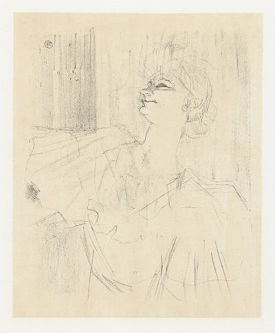 Portret aktorki Yvette Guilbert w Ménilmontant de Bruant Yvette Guilbert Menilmontant de Bruant Yvette Guilbert: seria angielska (tytuł serii) autorstwa Henri de Toulouse Lautrec
