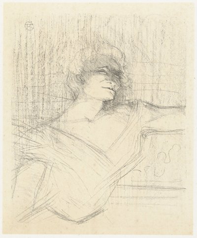 Portret aktorki Yvette Guilbert w Dans la Glu Yvette Guilbert w kleju Yvette Guilbert: seria angielska (tytuł serii) autorstwa Henri de Toulouse Lautrec